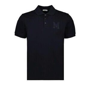 Moncler Short-Sleeve Polo Shirt With Ribbed Collar - NWT